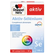 Illustration of the product packaging Doppelherz aktiv Aktiv-Sélénium front view